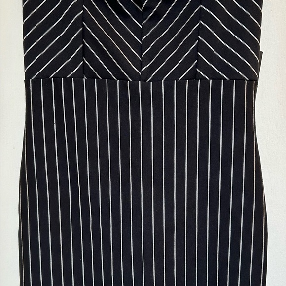 Fashion Nova Denise Striped Dress Black & White Strapless Mini Dress Sz L NWT - Picture 3 of 7